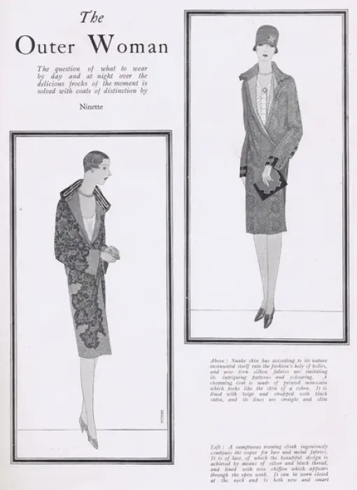 Framed Print : The Outer Woman : Ninette fashions, 1927 Framed Print : The Outer Woman : Ninette fashions, 1927