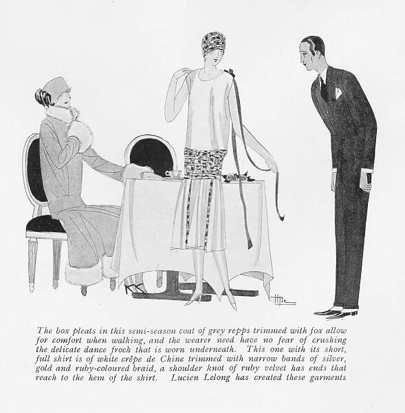 Two outfits from Lucien Lelong, Paris, 1925