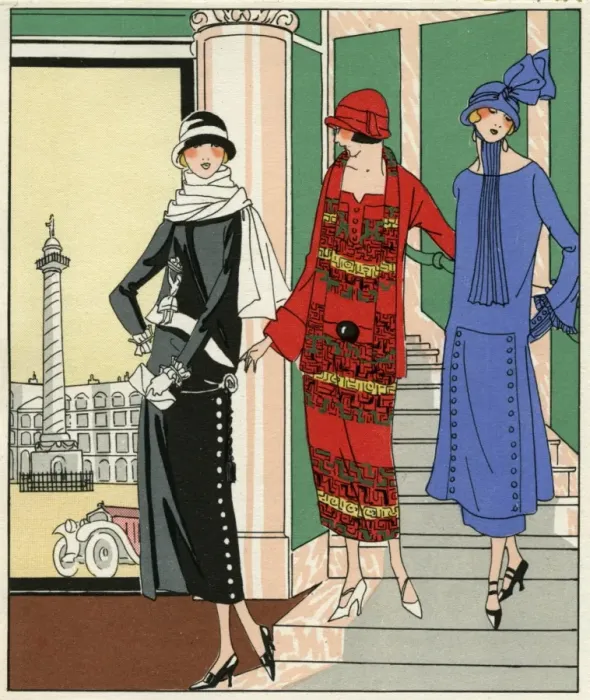 Framed Print : Outfits by Martial et Armand, Philippe et Gaston, and Jenny Framed Print : Outfits by Martial et Armand, Philippe et Gaston, and Jenny