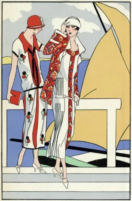 Framed Print : Two outfits by Martial et Armand and Philippe et Gaston Framed Print : Two outfits by Martial et Armand and Philippe et Gaston