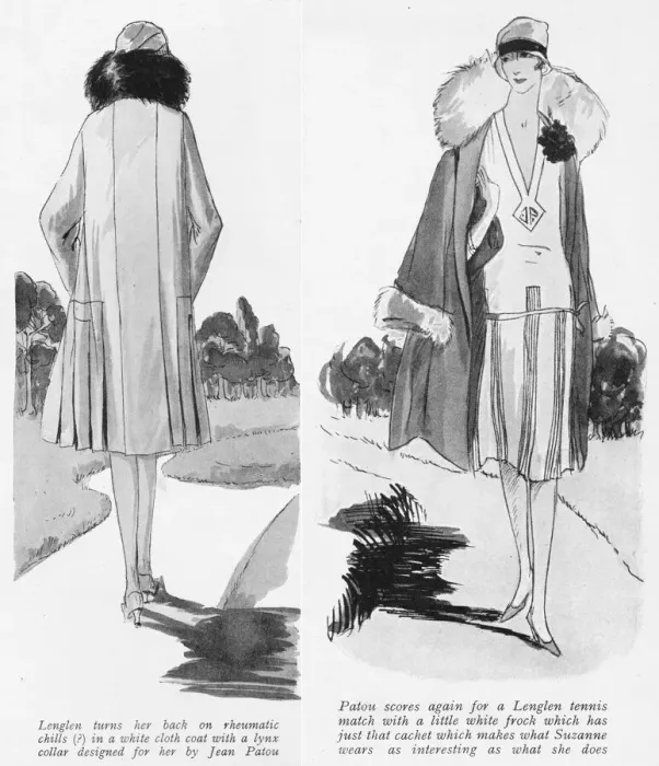 Framed Print : Two outfits from Patou for Suzanne Lenglen, Paris, 1926 Framed Print : Two outfits from Patou for Suzanne Lenglen, Paris, 1926