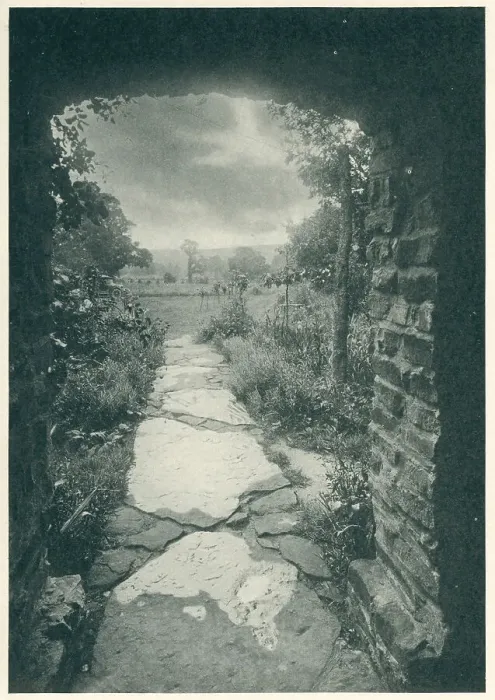 Framed Print : Outlook From A Country Cottage Framed Print : Outlook From A Country Cottage
