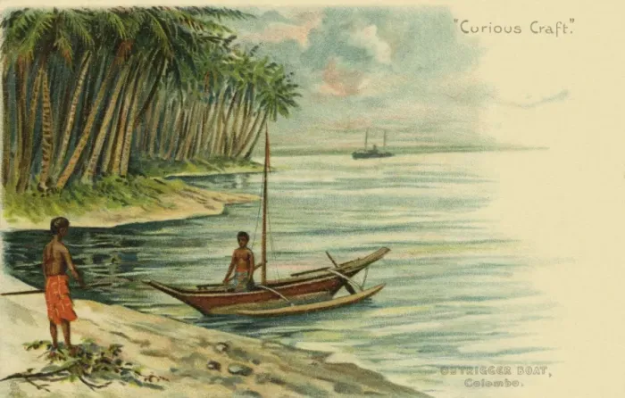 Framed Print : Outrigger, Colombo Framed Print : Outrigger, Colombo