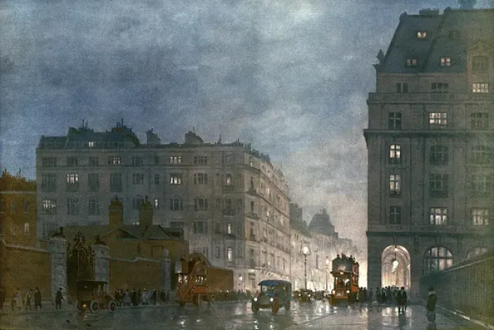 Framed Print : Outside the Ritz, 1920 by Cecil King Framed Print : Outside the Ritz, 1920 by Cecil King
