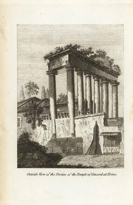 Framed Print : Outside the ruins of the Temple of Concord, Rome Framed Print : Outside the ruins of the Temple of Concord, Rome