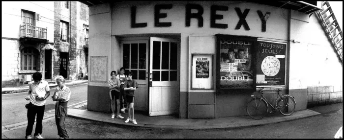 Framed Print : Outside small cinema, France Framed Print : Outside small cinema, France