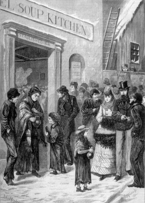 Framed Print : Outside the Soup Kitchen Framed Print : Outside the Soup Kitchen