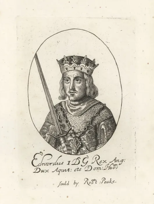 Framed Print : Oval portrait of King Edward I of England, 1239-1307 Framed Print : Oval portrait of King Edward I of England, 1239-1307