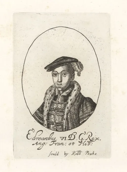 Framed Print : Oval portrait of King Edward VI of England, 1537-1553 Framed Print : Oval portrait of King Edward VI of England, 1537-1553