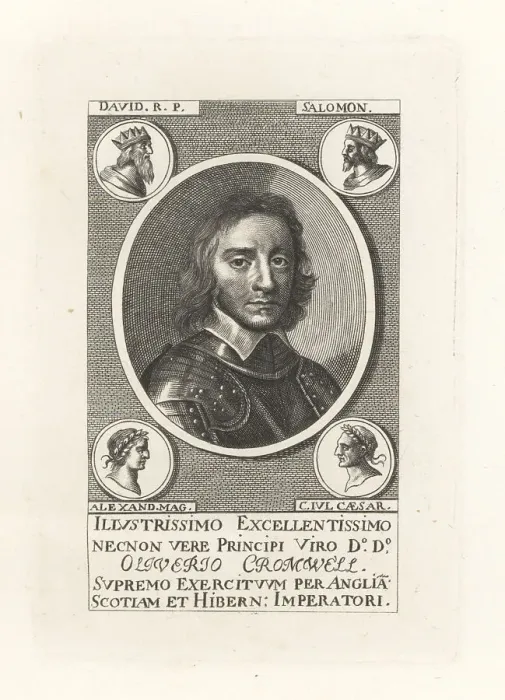 Framed Print : Oval portrait of Oliver Cromwell, Lord Protector Framed Print : Oval portrait of Oliver Cromwell, Lord Protector