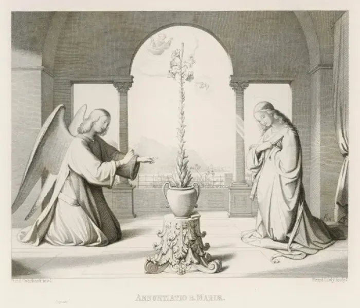 Framed Print : Overbeck / Annunciation Framed Print : Overbeck / Annunciation