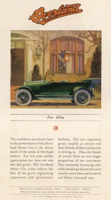 Framed Print : Overland 1919 Framed Print : Overland 1919