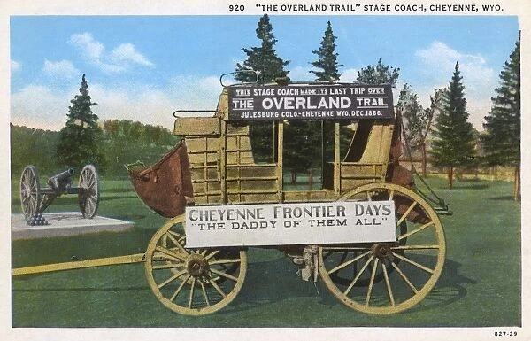 Overland Trail stagecoach, Cheyenne, Wyoming, USA