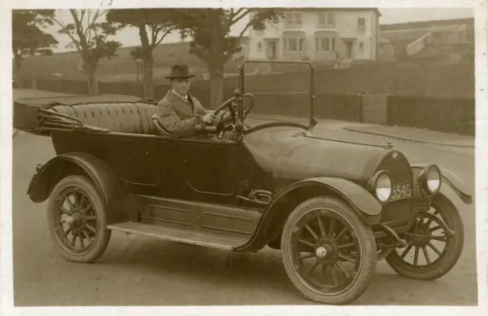 Framed Print : Overland Vintage Car Framed Print : Overland Vintage Car