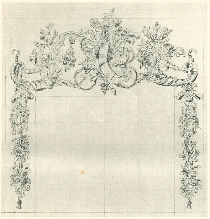 Framed Print : Overmantel Design George Crawley Framed Print : Overmantel Design George Crawley