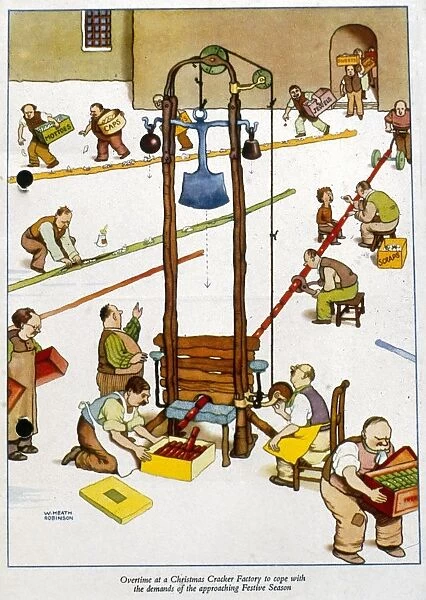 Overtime at a Christmas cracker factory by William Heath Rob