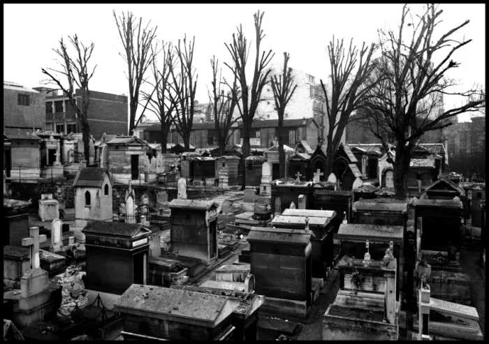 Framed Print : Overview of a Paris Cementery, France Framed Print : Overview of a Paris Cementery, France