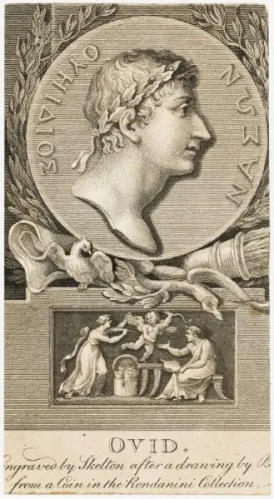 Framed Print : Ovid and Scene Framed Print : Ovid and Scene