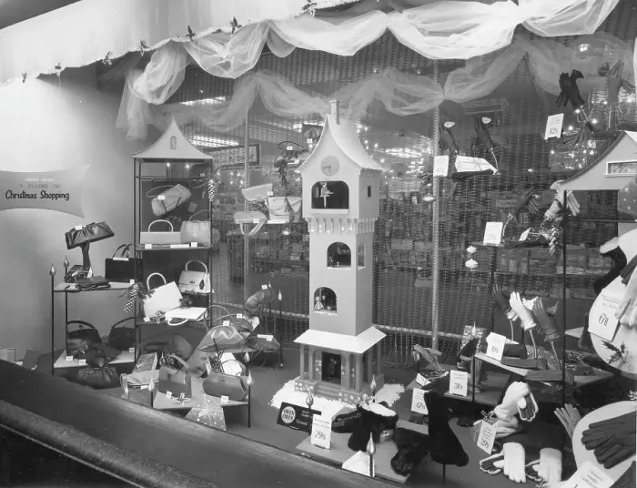 Framed Print : Owen Owen, Seven floors of Christmas Shopping display Framed Print : Owen Owen, Seven floors of Christmas Shopping display