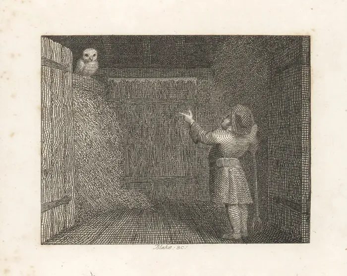 Framed Print : The Owl and the Farmer Framed Print : The Owl and the Farmer