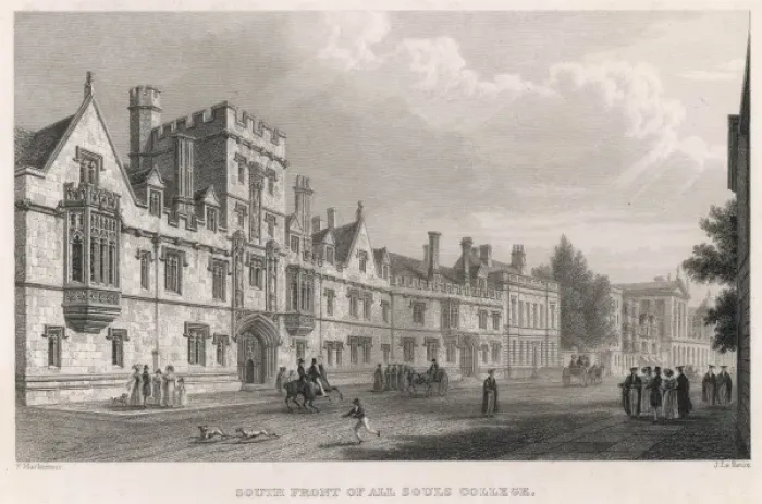Framed Print : Oxford / All Souls / C1840 Framed Print : Oxford / All Souls / C1840
