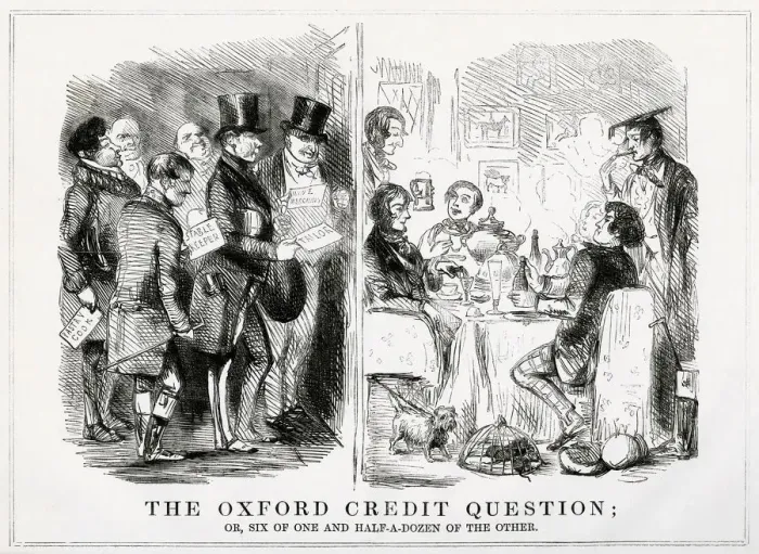 Framed Print : The Oxford Credit Question 1848 Framed Print : The Oxford Credit Question 1848