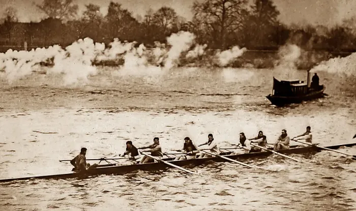 Framed Print : Oxford crew in the 1909 University Boat Race Framed Print : Oxford crew in the 1909 University Boat Race