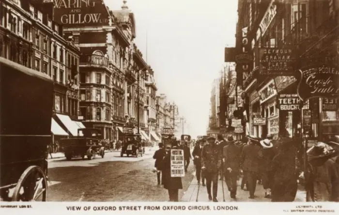 Framed Print : Oxford Street 1920S Framed Print : Oxford Street 1920S