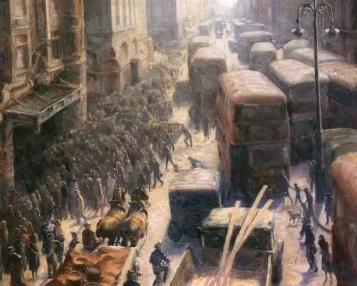 Framed Print : Oxford Street, by Mary Koop Framed Print : Oxford Street, by Mary Koop