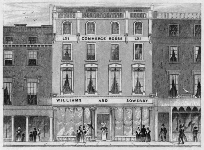 Framed Print : Oxford Street Shops Framed Print : Oxford Street Shops