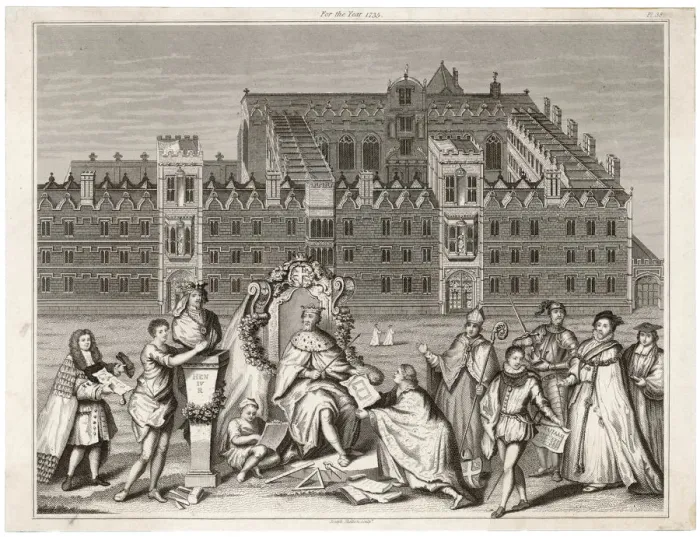 Framed Print : OXFORD UNI COLLEGE 1735 Framed Print : OXFORD UNI COLLEGE 1735