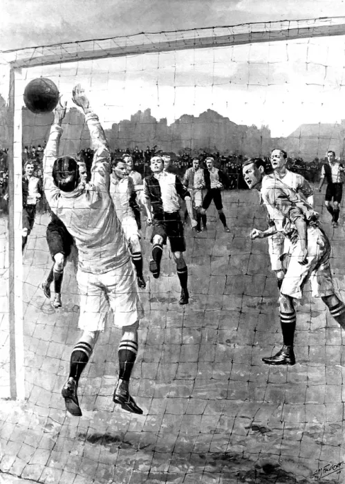 Framed Print : Oxford University vs. Cambridge University Football Match, 1 Framed Print : Oxford University vs. Cambridge University Football Match, 1