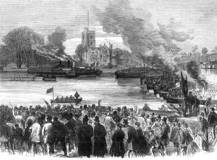 Framed Print : Oxford V Cambridge 1869 Framed Print : Oxford V Cambridge 1869