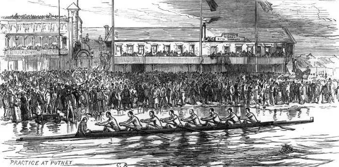 Framed Print : Oxford V Cambridge 1877 Framed Print : Oxford V Cambridge 1877