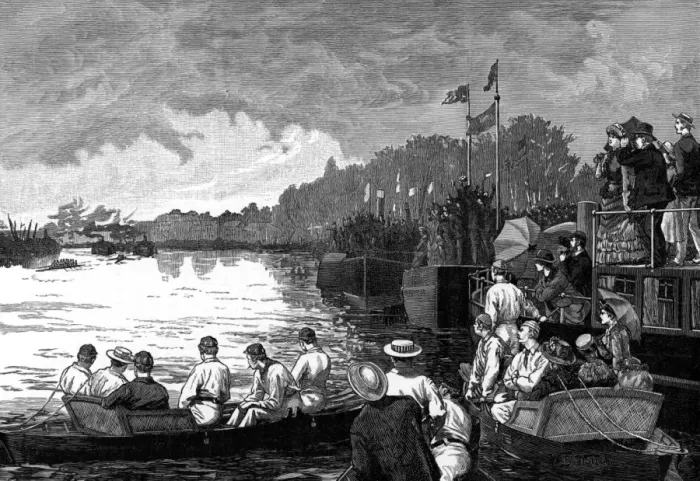 Framed Print : Oxford V Cambridge 1890 Framed Print : Oxford V Cambridge 1890