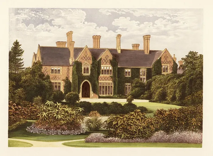 Framed Print : Oxley Manor, Staffordshire, England Framed Print : Oxley Manor, Staffordshire, England