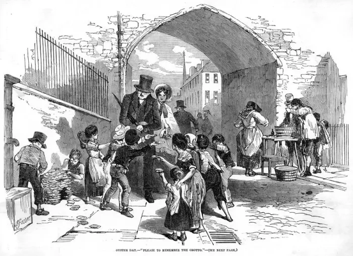 Framed Print : Oyster Day 1851