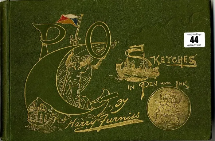 Framed Print : P & O Sketches in Pen and Ink, by Harry Furniss Framed Print : P & O Sketches in Pen and Ink, by Harry Furniss