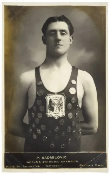 Framed Print : P Radmilovic, world swimming champion Framed Print : P Radmilovic, world swimming champion
