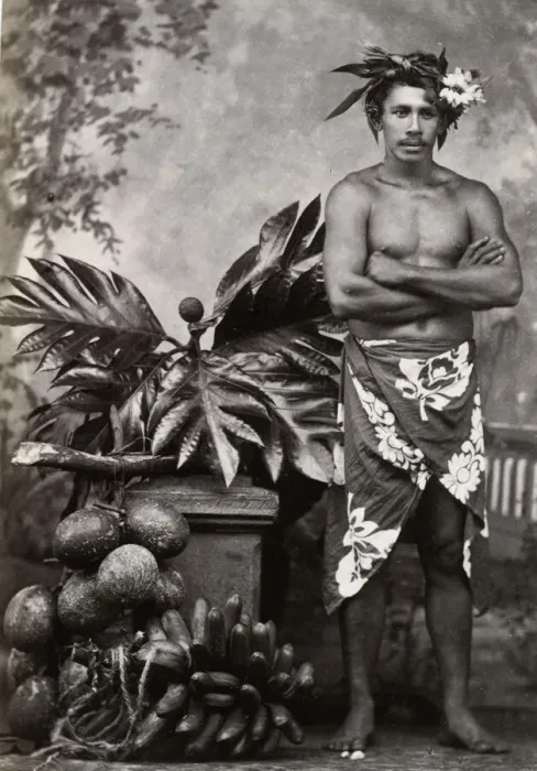 Framed Print : Pacific Islands, Oceania: portrait of a young man Framed Print : Pacific Islands, Oceania: portrait of a young man