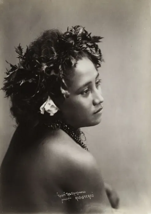 Framed Print : Pacific Islands, Oceania: portrait of a young woman Framed Print : Pacific Islands, Oceania: portrait of a young woman