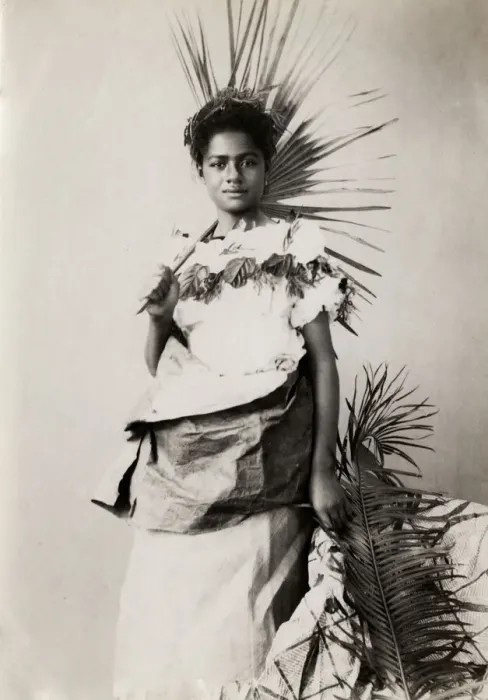 Framed Print : Pacific Islands, Oceania: portrait of a young woman Framed Print : Pacific Islands, Oceania: portrait of a young woman