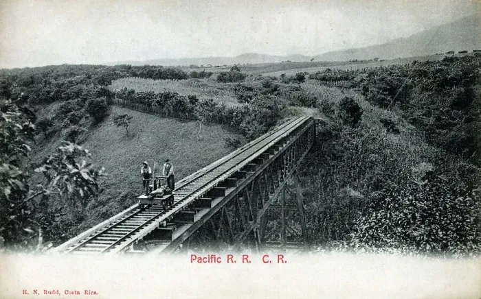 Framed Print : Pacific Railroad Costa Rica - Rio Grande crossing Framed Print : Pacific Railroad Costa Rica - Rio Grande crossing