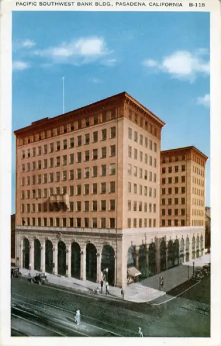 Framed Print : Pacific Southwest Bank Building, Pasadena, California Framed Print : Pacific Southwest Bank Building, Pasadena, California