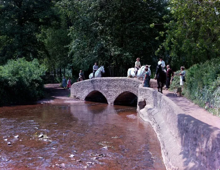 Framed Print : The Pack Horse Bridge, Dunster Framed Print : The Pack Horse Bridge, Dunster