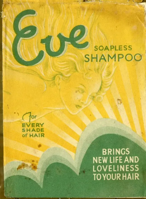 Framed Print : Packet design, Eve Soapless Shampoo Framed Print : Packet design, Eve Soapless Shampoo