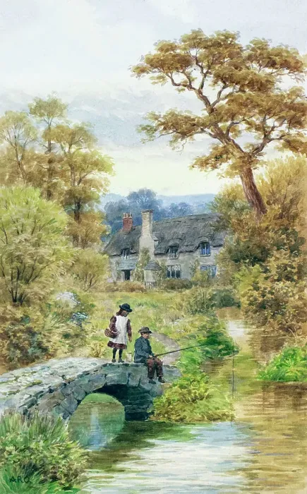 Framed Print : Packhorse Bridge, Porlock, Somerset Framed Print : Packhorse Bridge, Porlock, Somerset