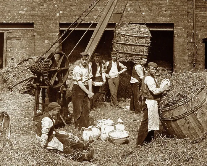Framed Print : Packing finished goods in a pottery factory Framed Print : Packing finished goods in a pottery factory