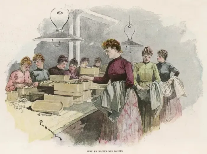 Framed Print : Packing Toys 1890 Framed Print : Packing Toys 1890