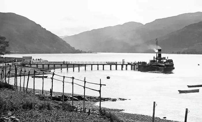 Framed Print : Paddle steamer at Arrochar Pier, Loch Long, , Scotland Framed Print : Paddle steamer at Arrochar Pier, Loch Long, , Scotland